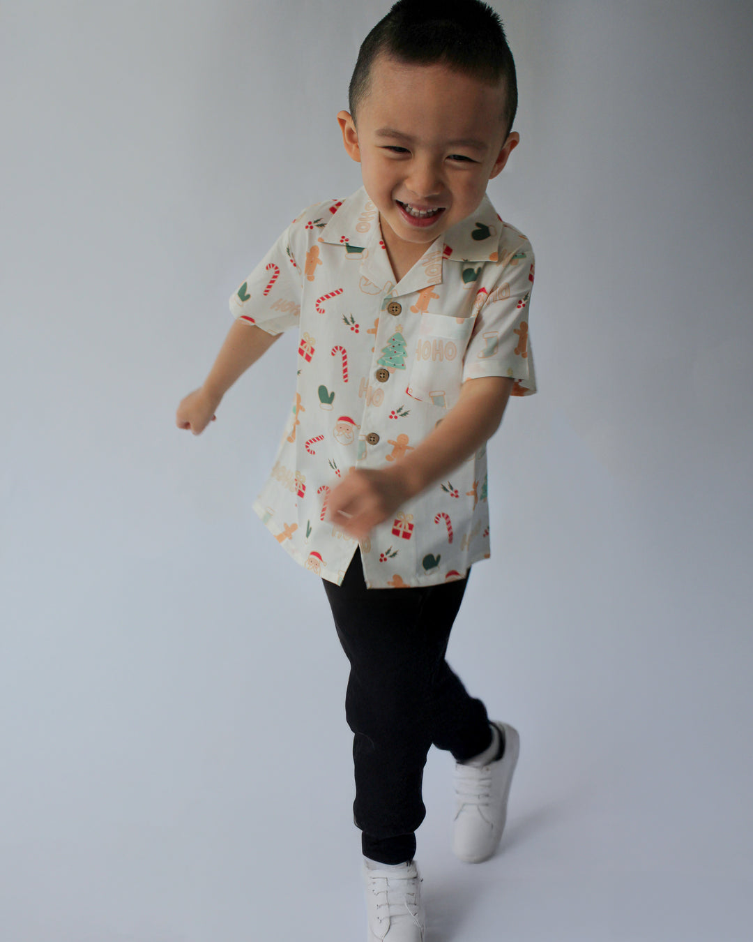 FROSTY WHITE FESTIVE SHIRT - KIDS