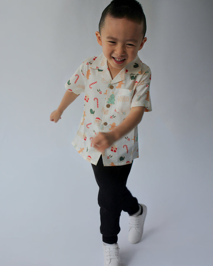 FROSTY WHITE FESTIVE SHIRT - KIDS