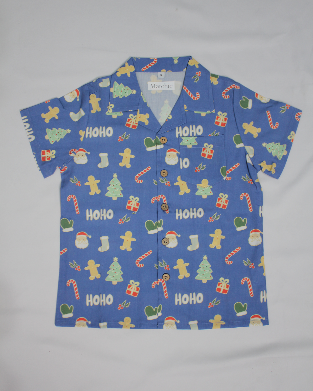 JOLLY BLUE FESTIVE SHIRT - KIDS