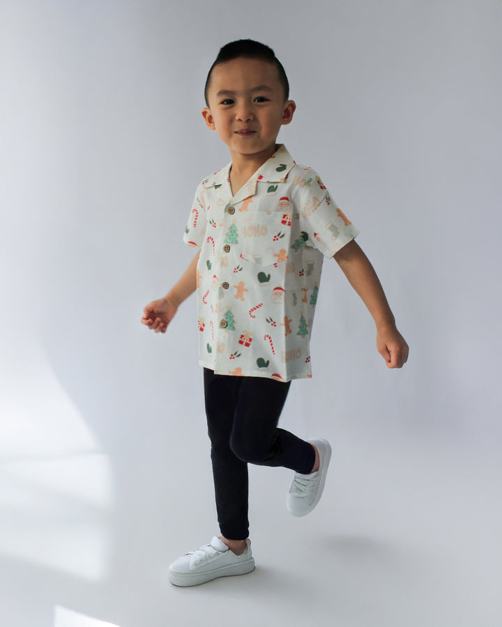FROSTY WHITE FESTIVE SHIRT - KIDS