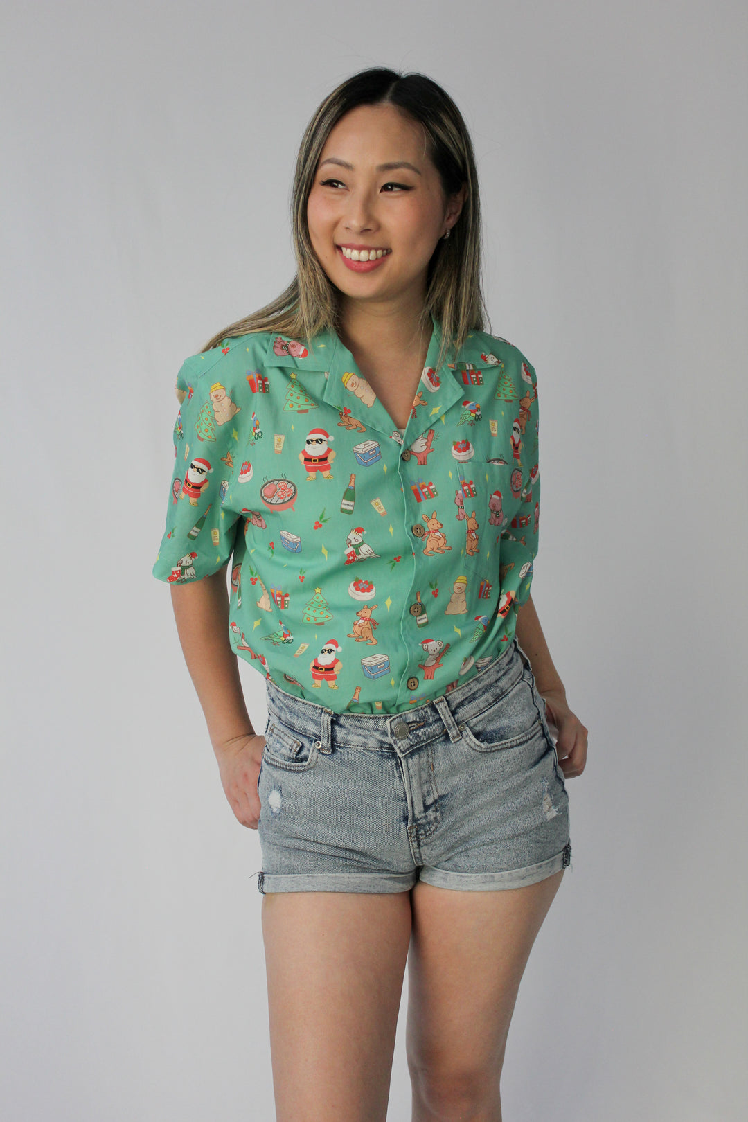 MERRY MINT GREEN FESTIVE SHIRT (ADULT UNISEX)