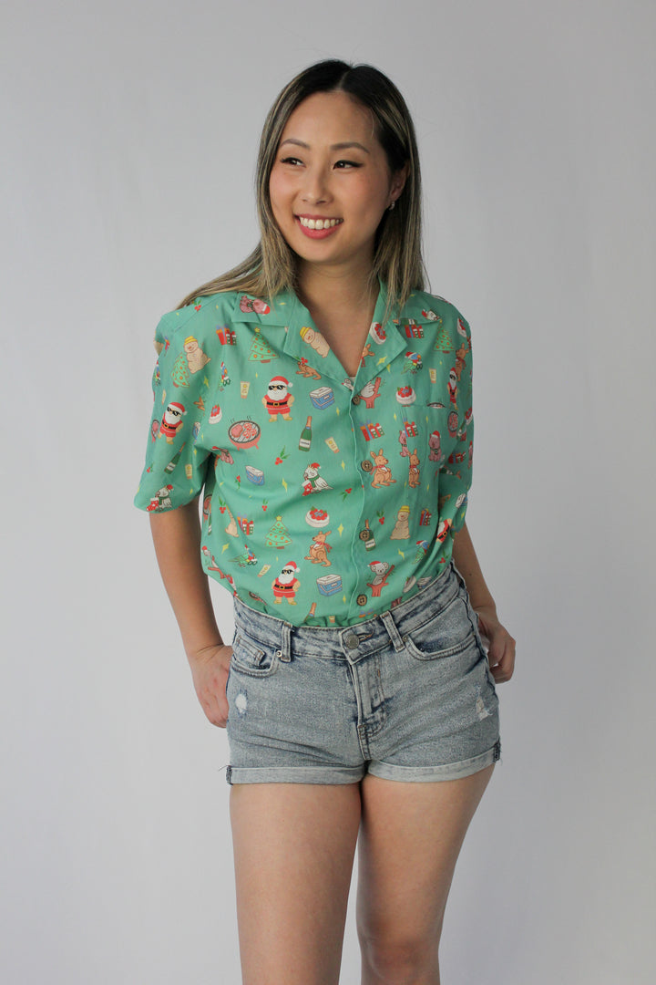 MERRY MINT GREEN FESTIVE SHIRT (ADULT UNISEX)