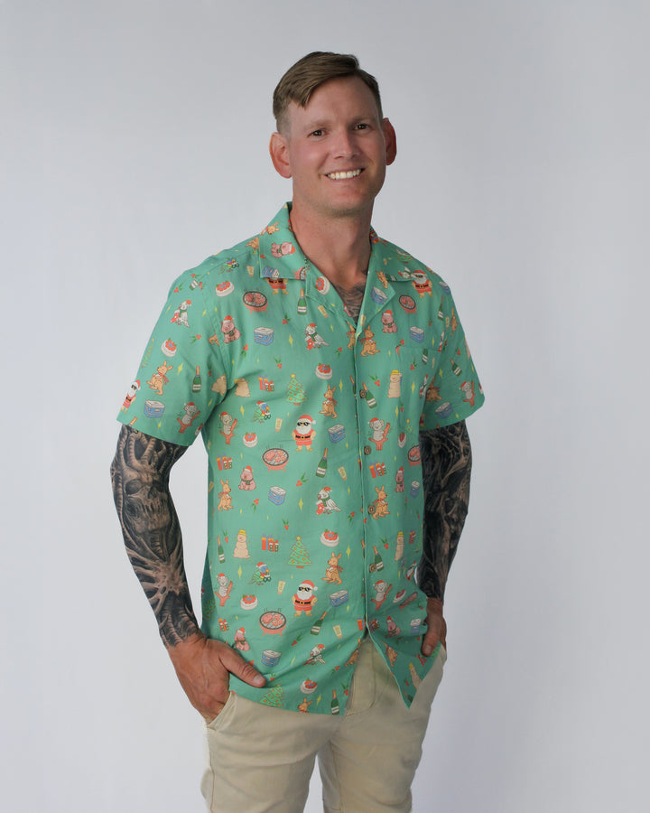MERRY MINT GREEN FESTIVE SHIRT (ADULT UNISEX)